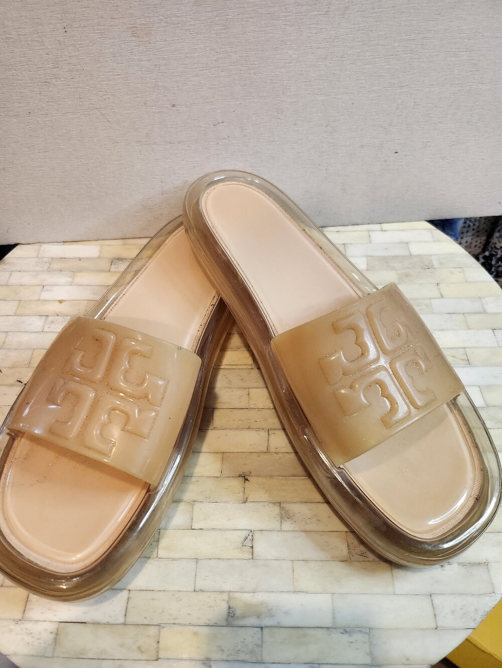 Tory Burch Bubble Jelly Slides size 11